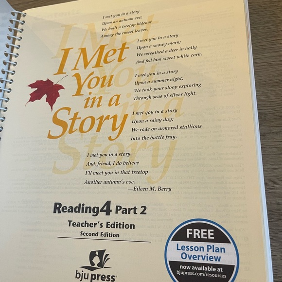 I met you in a story BJU level 4 ❤️ book set! - Picture 7 of 10